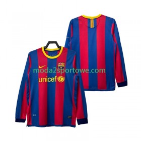 Koszulka FC Barcelona 2010 2011 Retro Domowe Stroje Piłkarskie Długi Rękaw